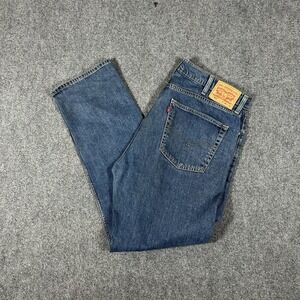 Levi's 505 Men's Washed Blue Straight Leg Jeans, Regular Fit, Size 38x32 #2003